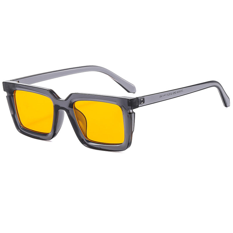 Herren Bold Retro Quadratische Sonnenbrille Brehn