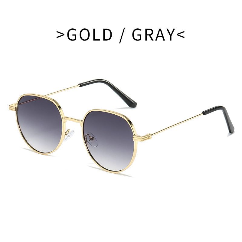 Damen Stilvolle runde Designermode Sonnenbrille Brehn