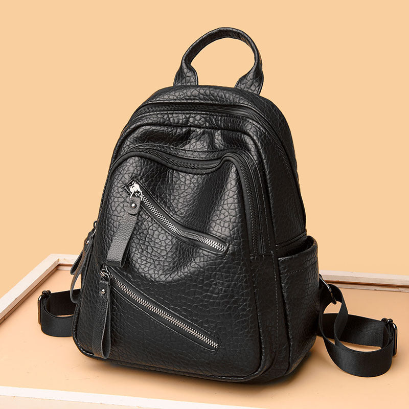 Modischer Leder Rucksack Brehn
