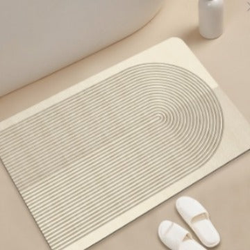stilvolle geometrische Muster Badezimmermatte Brehn
