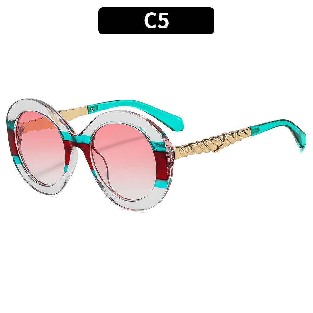 Statement Circle Frame Sonnenbrillen