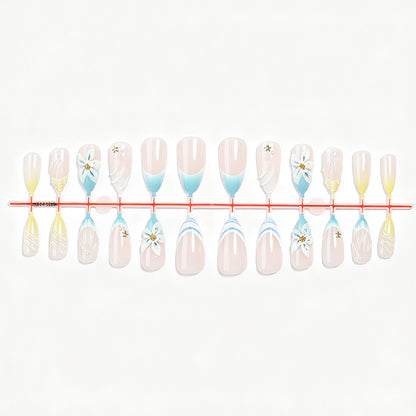 Premium Floral Art Press-On Nail Set Brehn