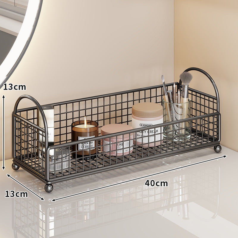 Eck-Drei-Ebenen-Metall-Vanity-Organizer-Regal