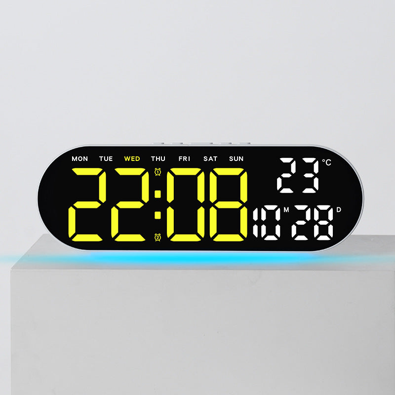 Digitaler Wecker mit Multifunktionalem Led-Display und Integrierter Thermometerfunktion Brehn