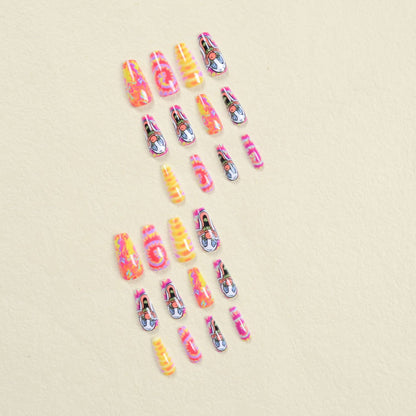 Kreatives Kunstnagelset mit Clownsmotiv Brehn