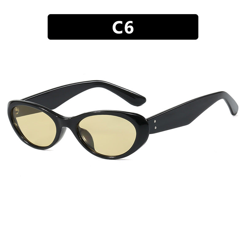 Damen modische Cat-Eye Sonnenbrille mit hochwertigem Kunststoffrahmen und UV-Schutz Brehn
