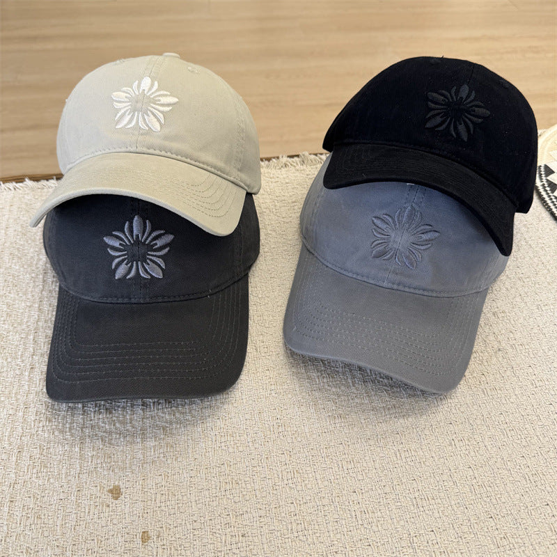 Damens Baseball-Cap mit Blumenstickerei Brehn
