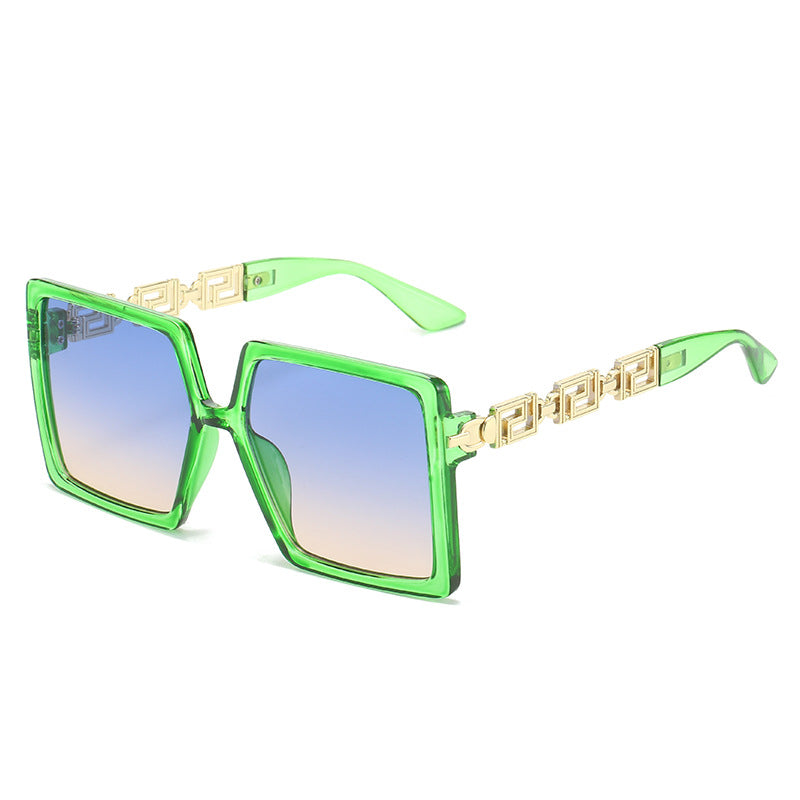 Damen quadratische Sonnenbrille mit luxuriösen Akzenten Brehn