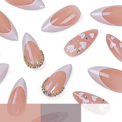 Herz-verzierte Gel-Nagelkunst-Set Brehn