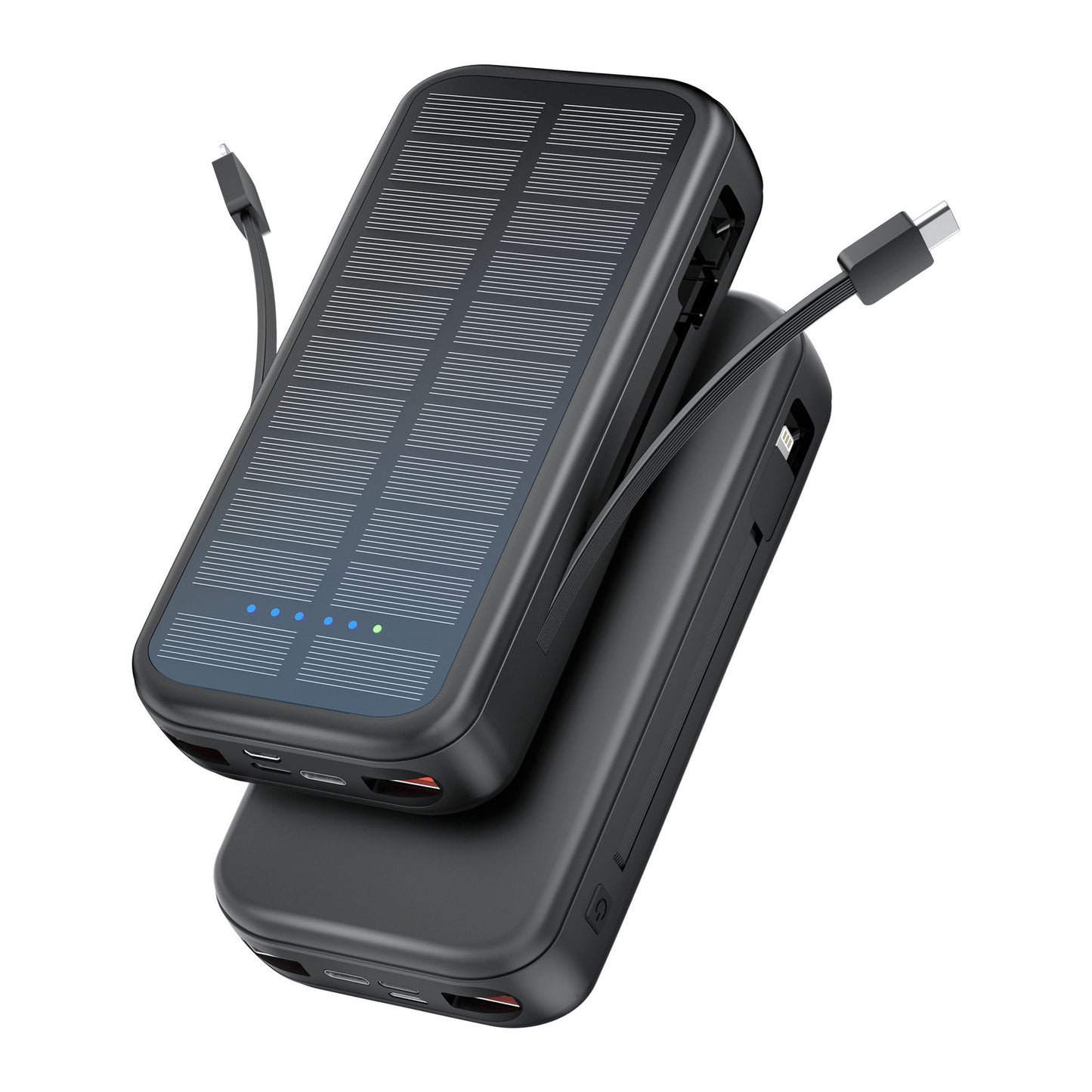 Solarbetriebene Powerbank mit Integrierter Schnellladefunktion Brehn