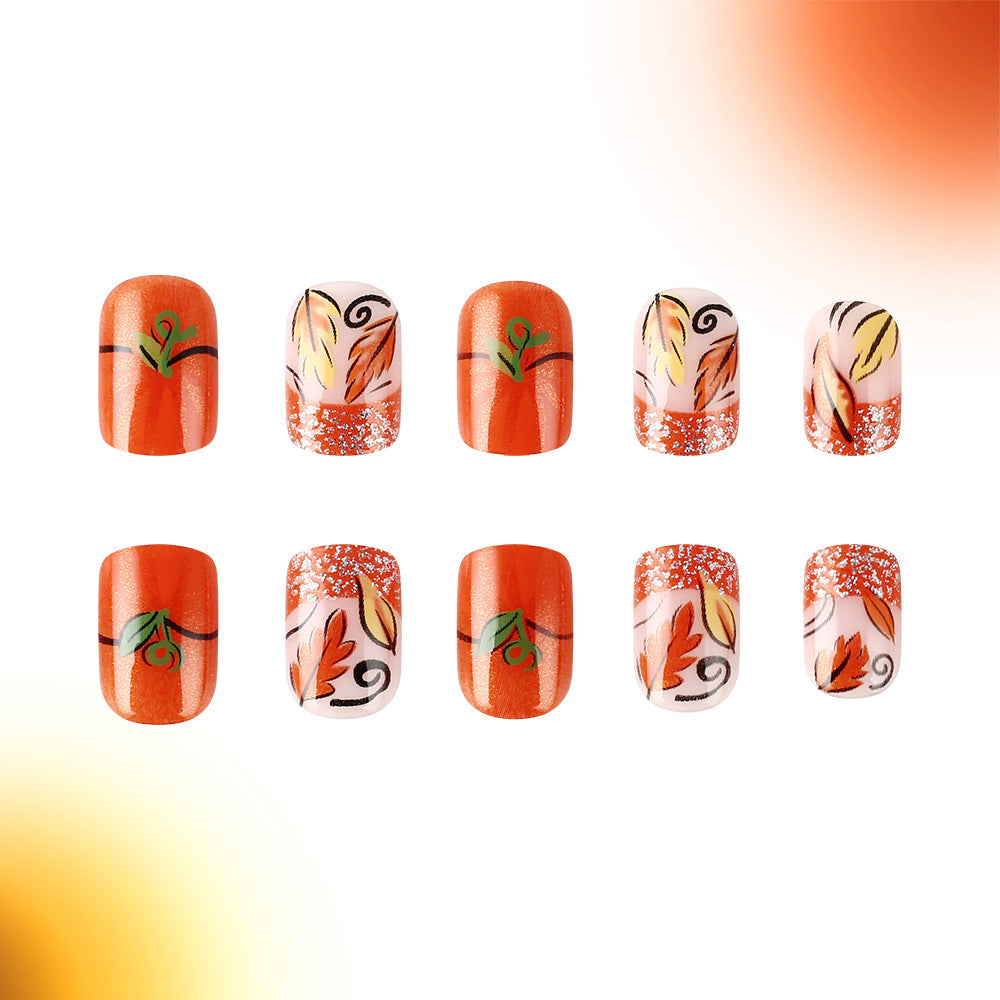 Herbst-Themen Gel-Nagelkunst Set Brehn