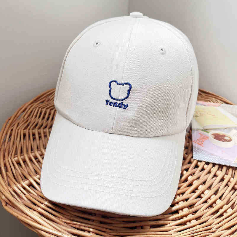 Frauen spielerische Teddy Bär gestickte Baseballmütze Brehn