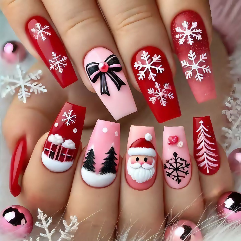Weihnachts Kunstnägel Set mit kreativen Motiven Brehn