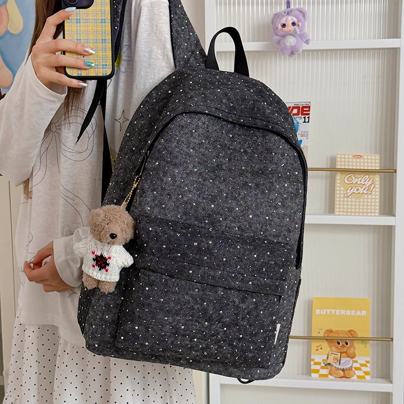 Lässiger leichter Rucksack mit gepunktetem Design Brehn
