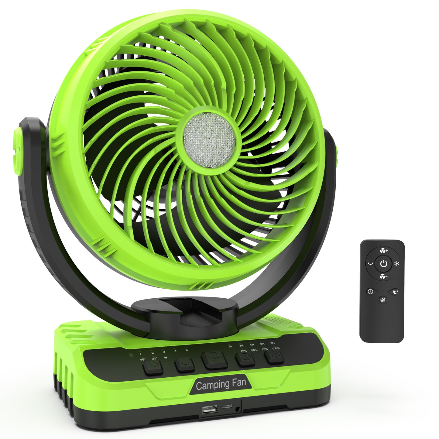 Unisex Tragbarer Campingventilator mit Solar- und USB-Ladefunktion Brehn