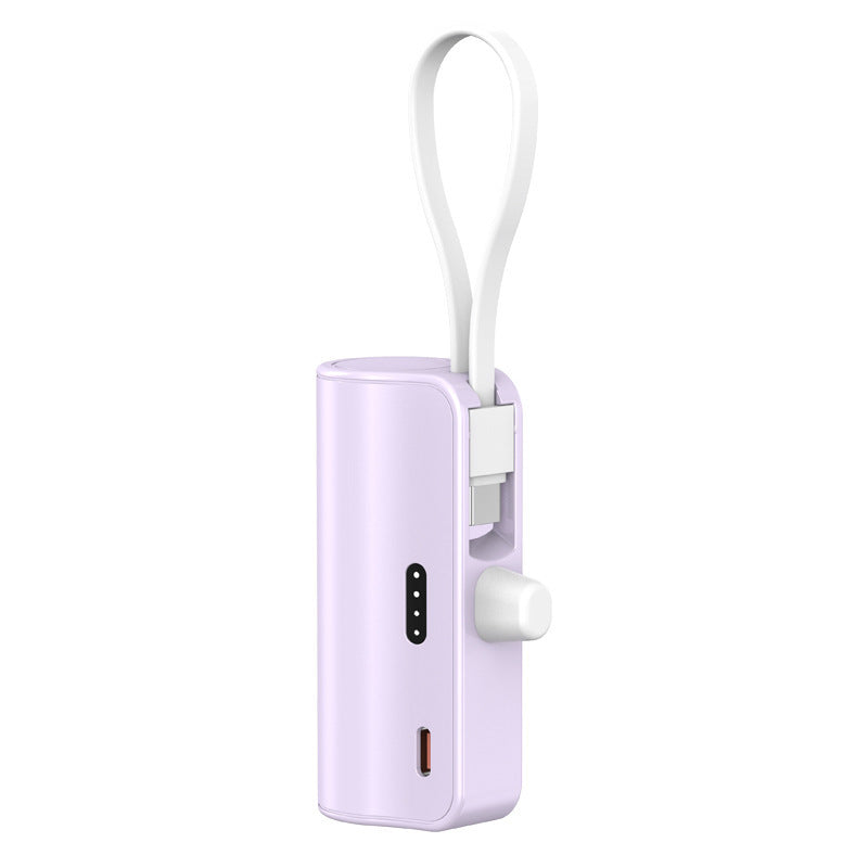 Tragbare Powerbank mit integriertem Ladekabel und kompaktem Design Brehn