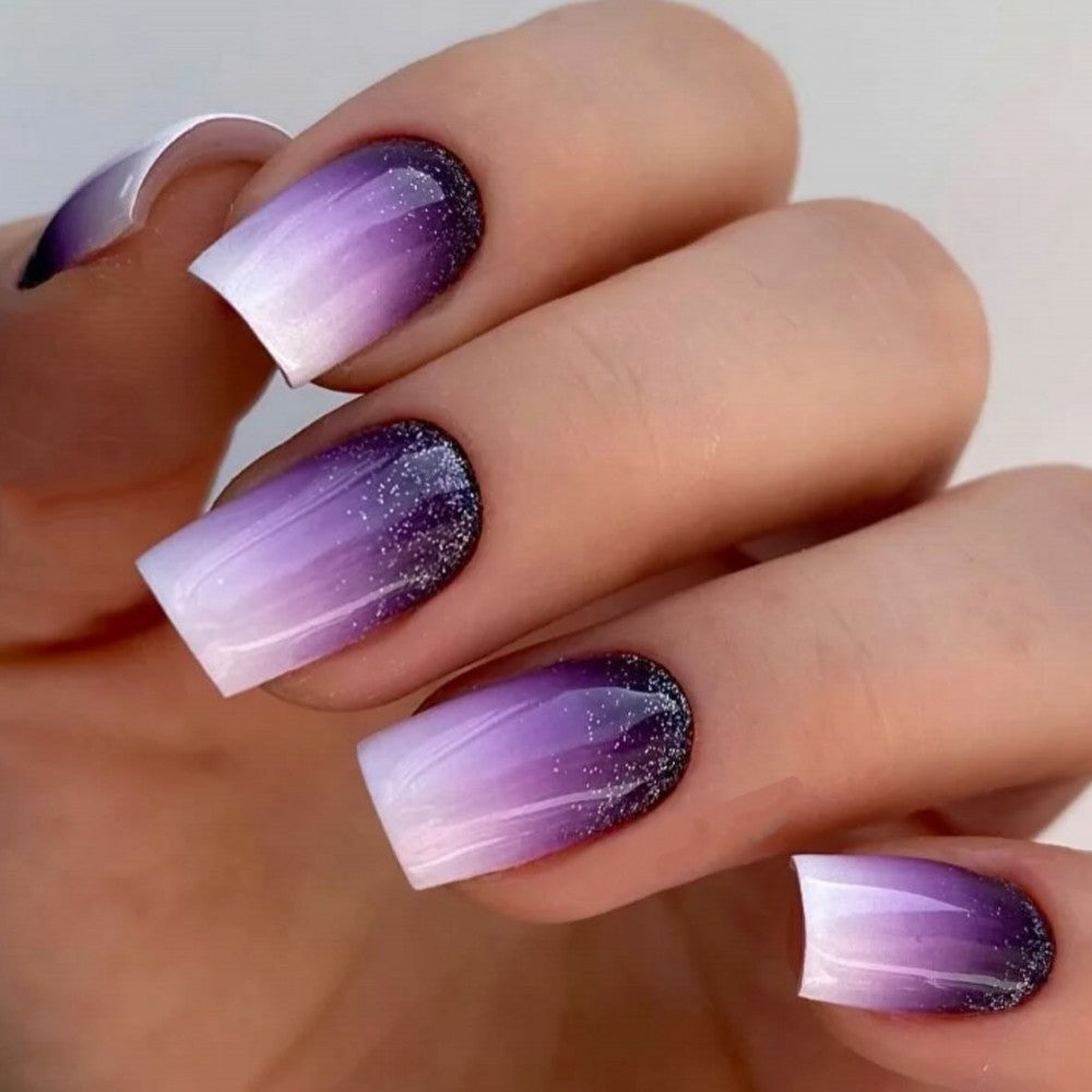 Ombre Glitter Press-On Nagelset Brehn
