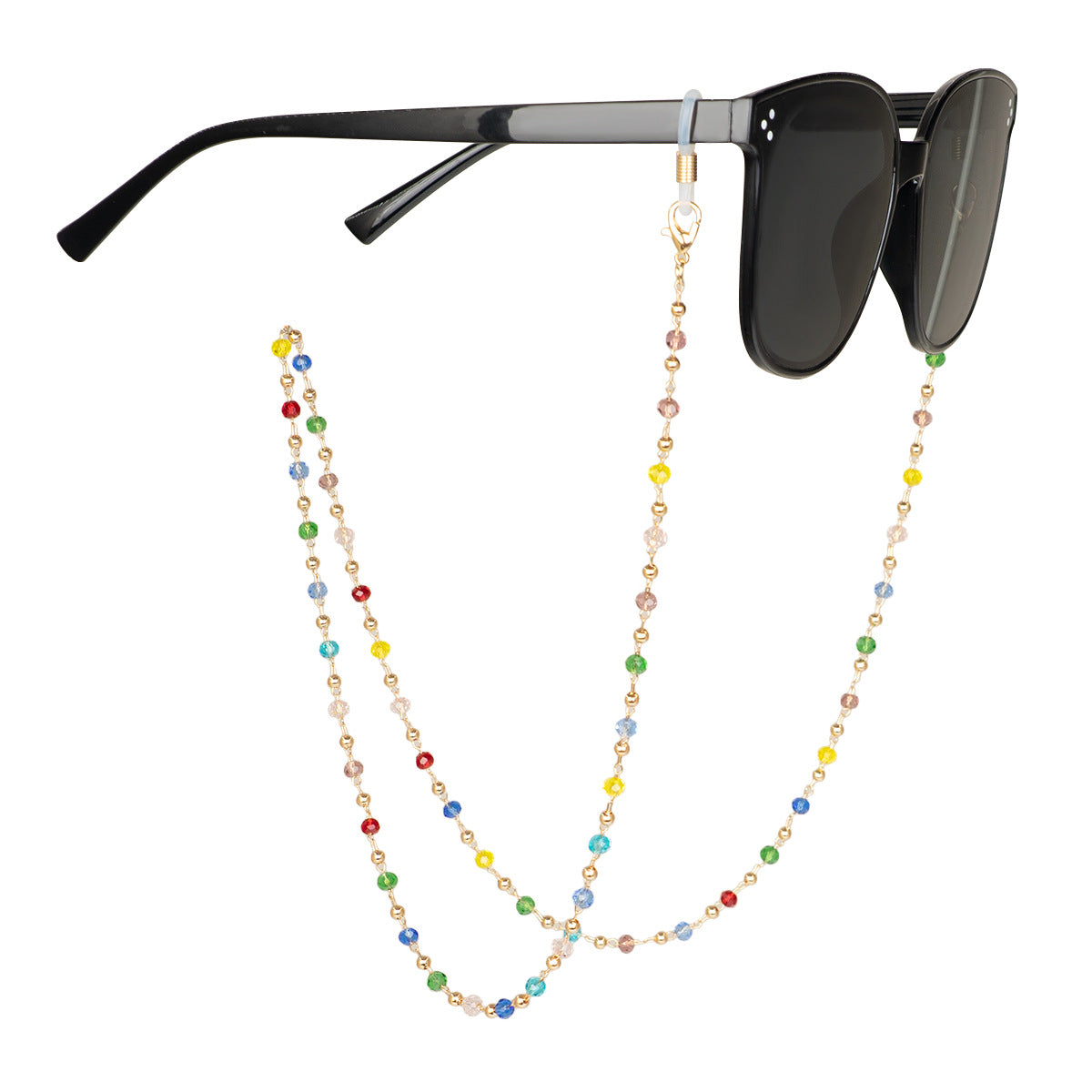 Bunte Kristallperlen Brillenband Brehn