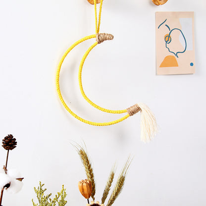 Macrame Halbmond Wanddeko Brehn