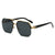 Damen modische Sonnenbrille im trendigen Sechseck-Design Brehn