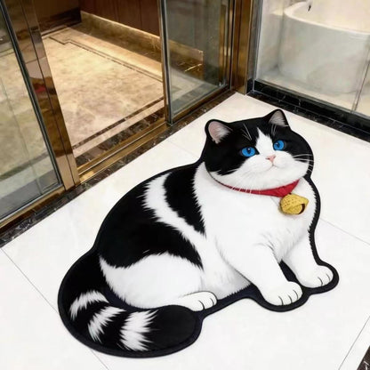 Plüsch Katzenförmige Badmatte