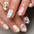Verspieltes dekoratives Druck-Nagelkunst-Set Brehn
