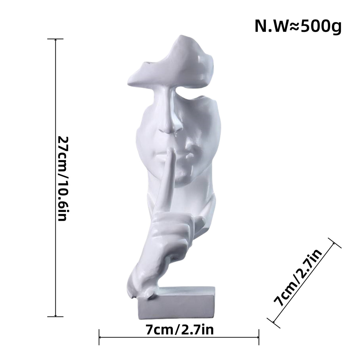 Kunstvolle Figur mit schüßermotiv Brehn