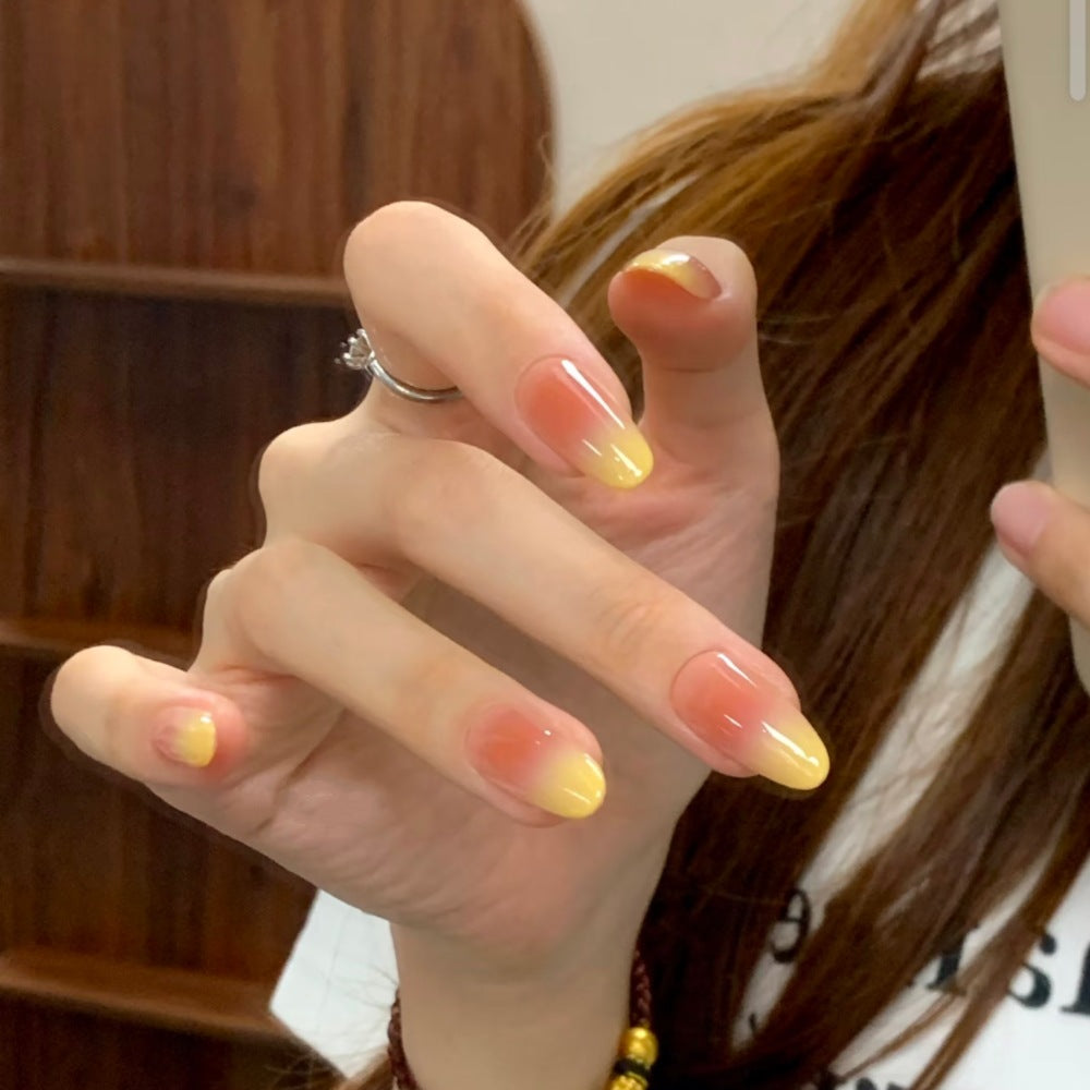 Ombre Press-On Nägel mit glänzendem Finish Brehn