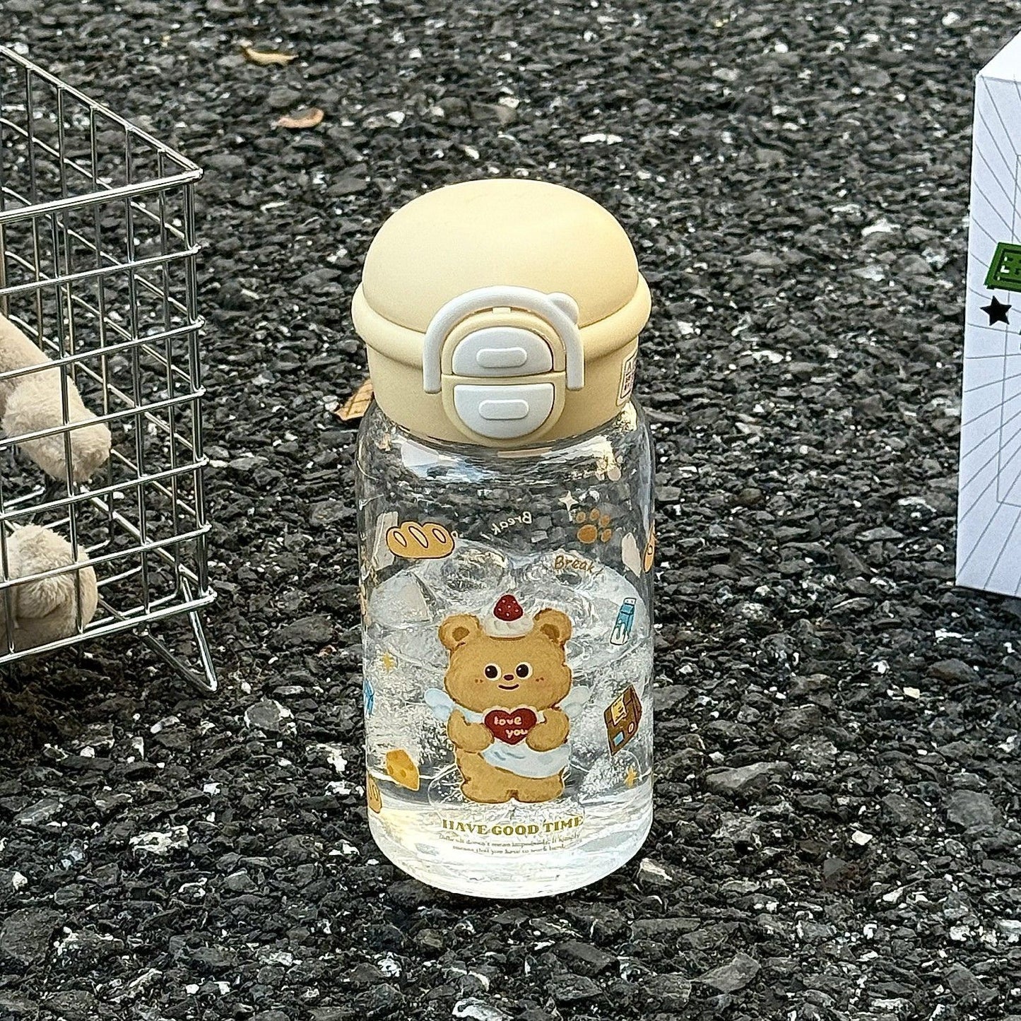 Damen kinderfreundliche Trinkflasche mit lustigem Hundemotiv Brehn