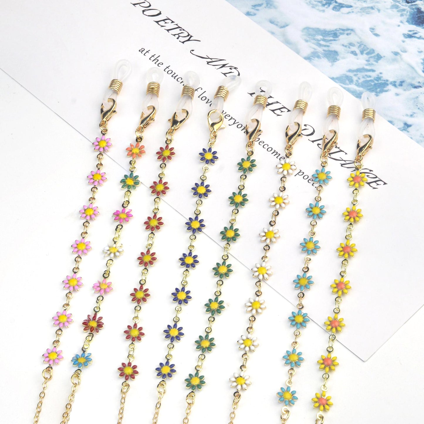 Floral Design Eyewear Chain Brehn