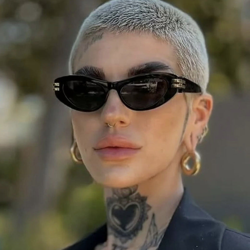 Damen Cat-Eye Sonnenbrille mit luxuriösen Akzenten Brehn