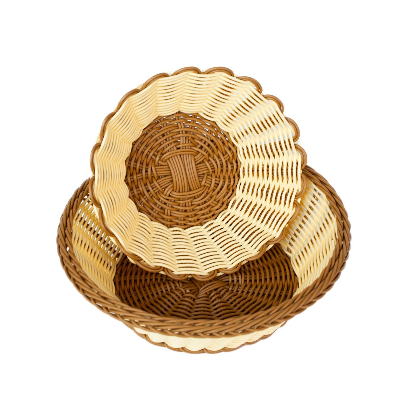 Damen ästhetischer Obstschale mit Scalloped Design Brehn
