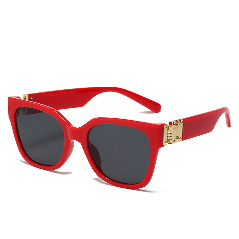 Damen edle Oversized Sonnenbrille mit luxuriösem Metall-Akzent Brehn