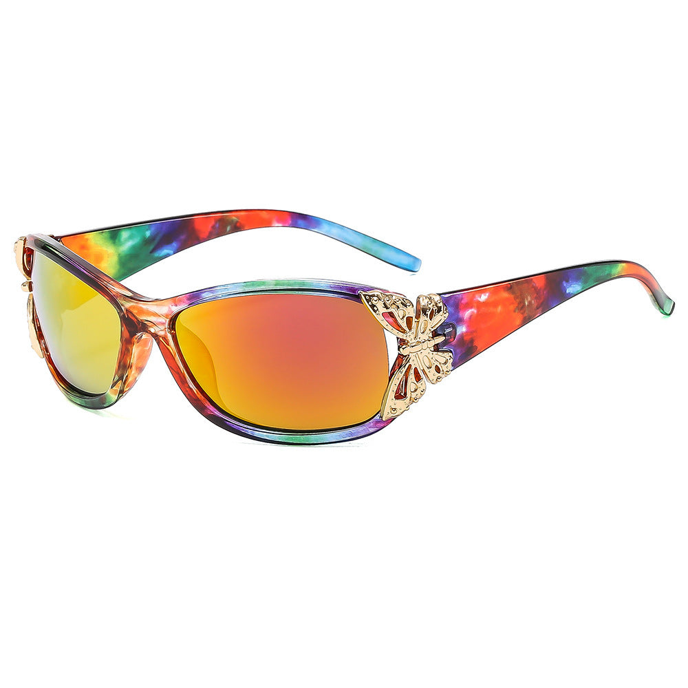 Modebewusste, mit Schmetterlingen verzierte Sonnenbrille Brehn