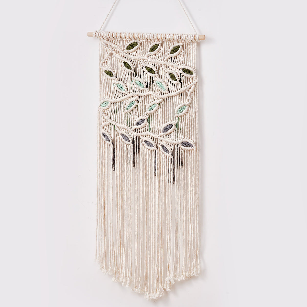 Makramee Blatt Wandbehang