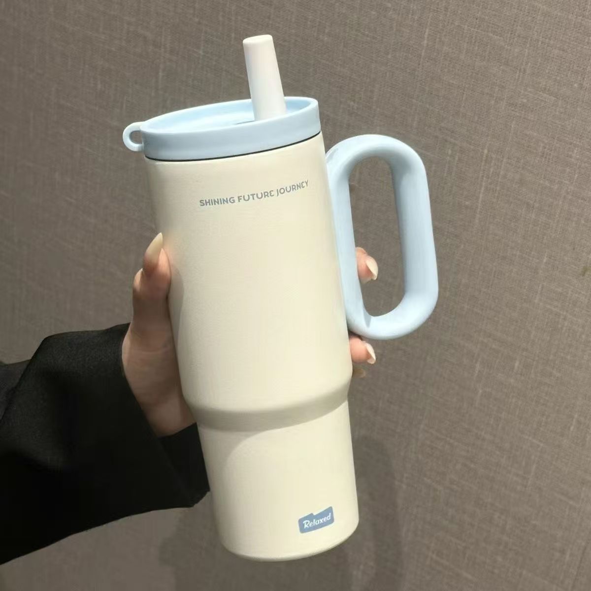 Damen Thermobecher mit praktischem Doppeltrinksystem Brehn