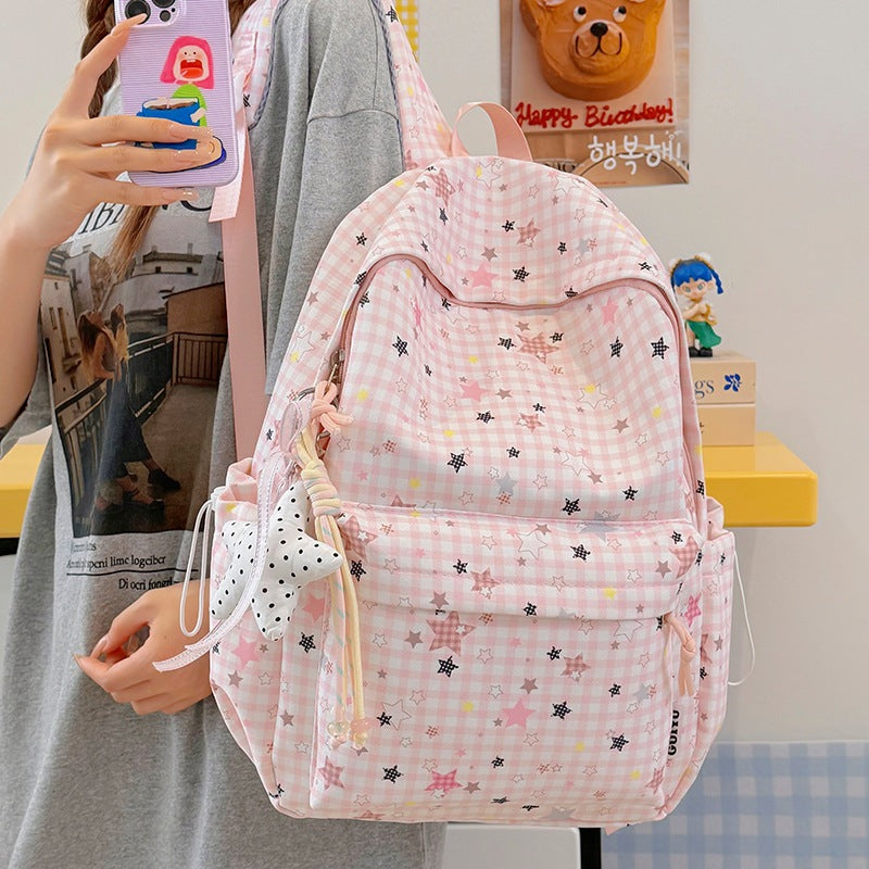 Stylische Gepunktete Sternenmuster Rucksack Brehn