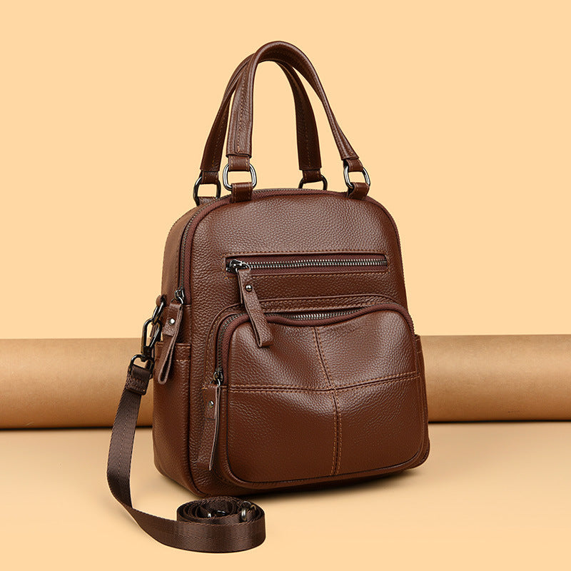 Multifunktionale Lederhandtasche Brehn