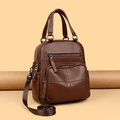 Multifunktionale Lederhandtasche Brehn