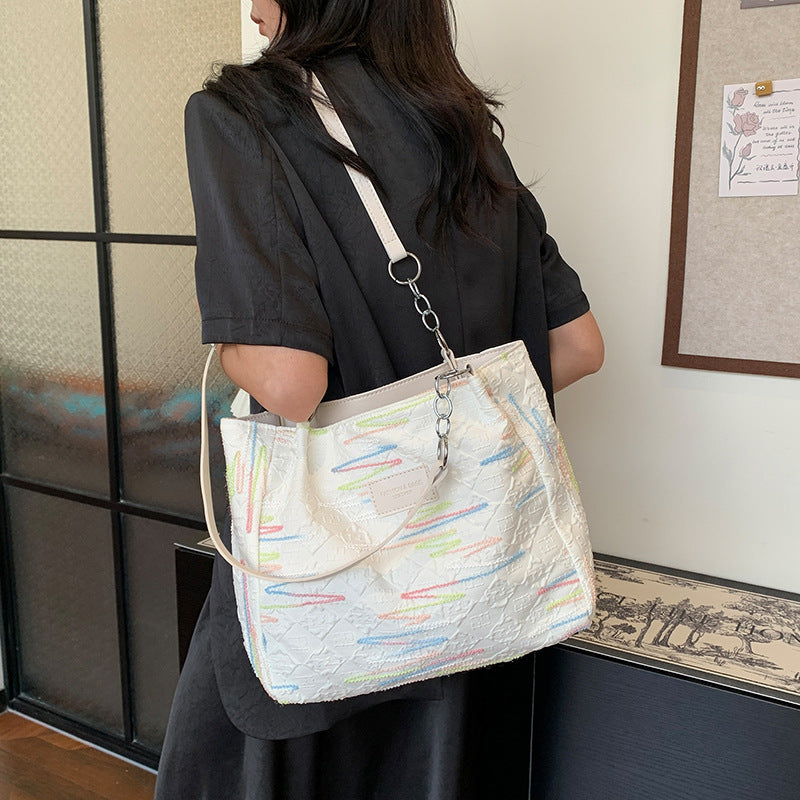 Bunte gestickte Hobo Tasche Brehn