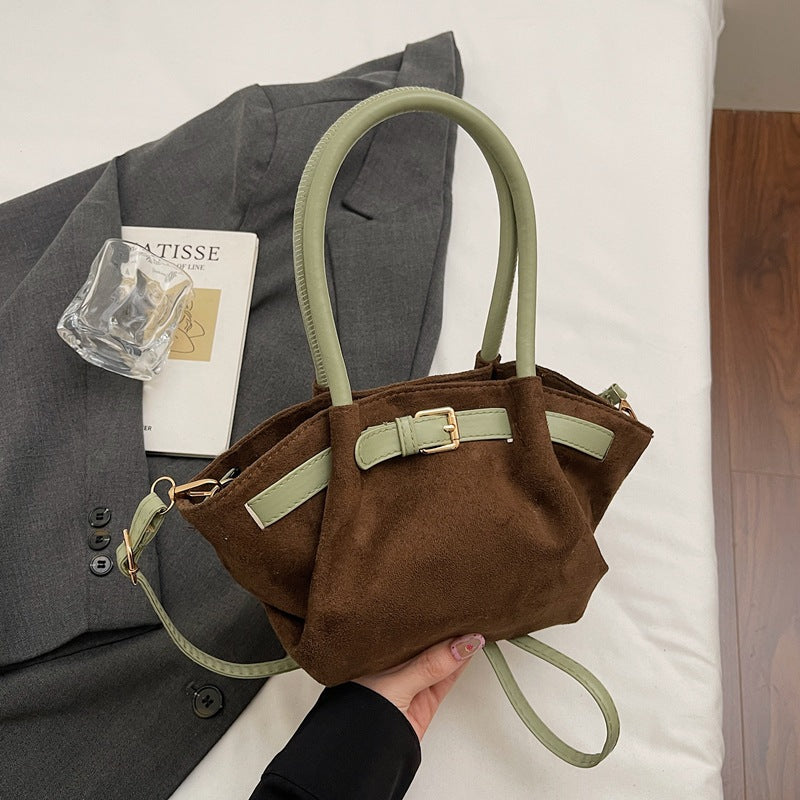 WoChic Wildleder Umhängetasche Brehn