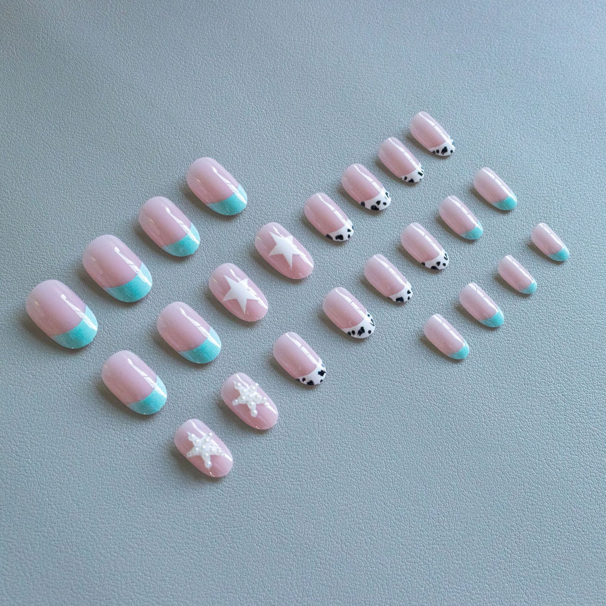 Künstlerisches saisonales Stern-Design Nagelkunst