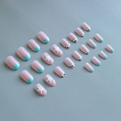Künstlerisches saisonales Stern-Design Nagelkunst