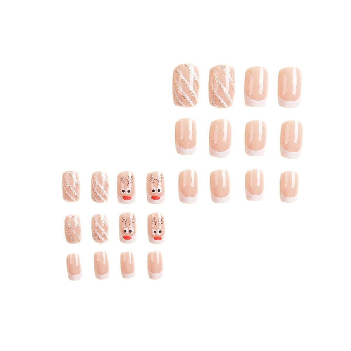 Festliche Themen Charakter Press-On Nagelkunst Brehn