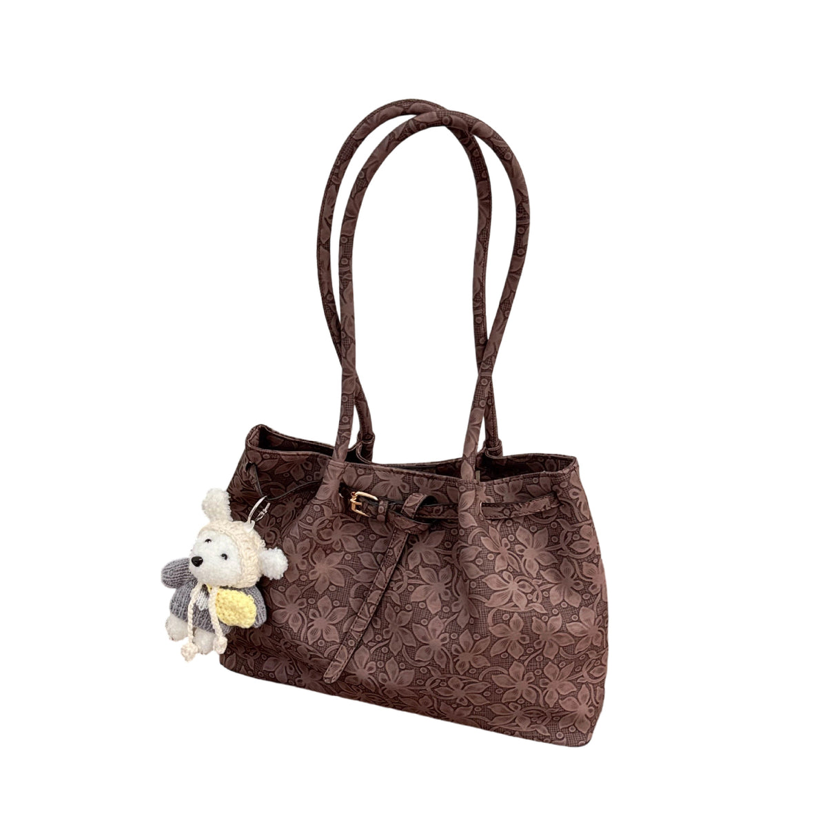 Elegante Handtasche mit floralem Muster