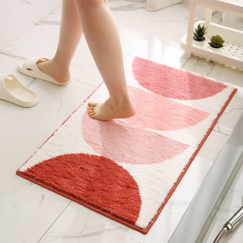 Weicher absorbierender Badezimmerteppich
