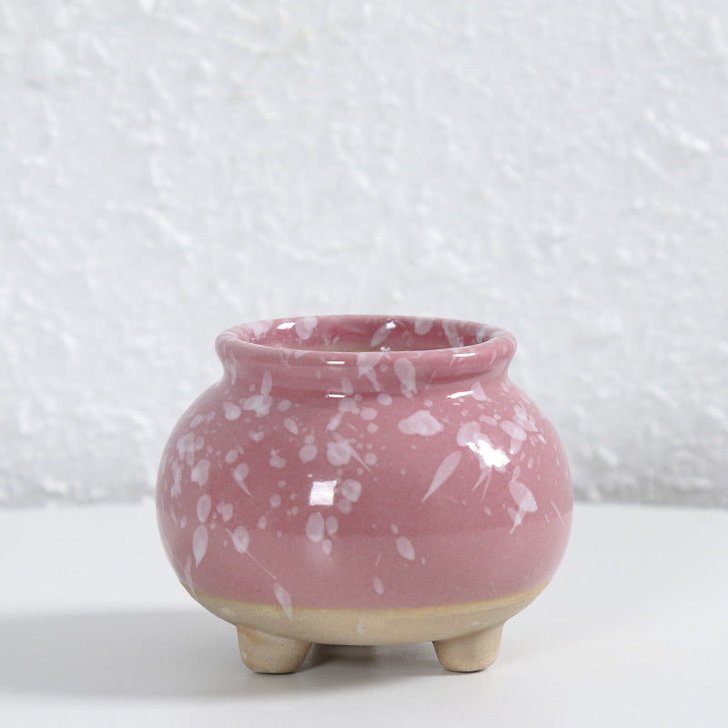 Zeitgenössische Kurvenkeramische Vase Brehn