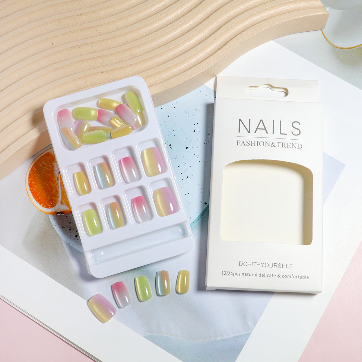 DIY Do-It-Yourself Press-On Nail Set Brehn
