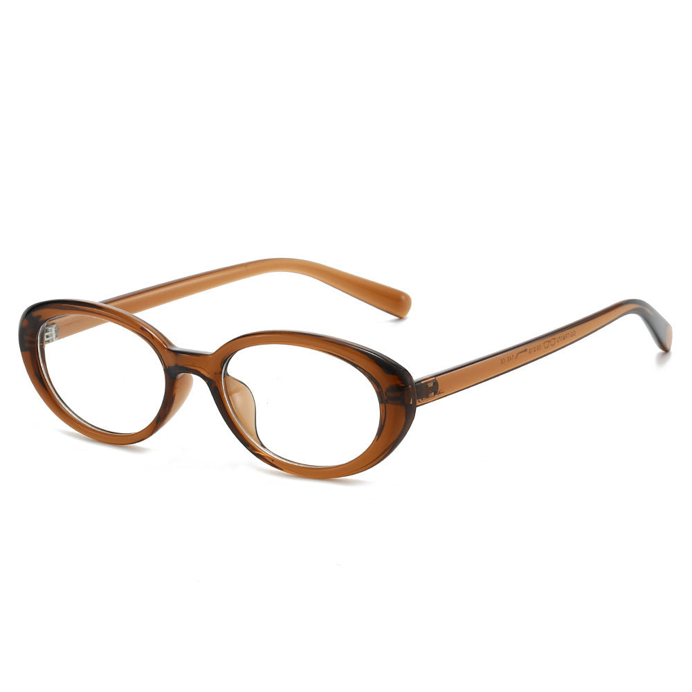 Retro-inspirierte Cat-Eye-Sonnenbrille mit transparenten Fassungen Brehn