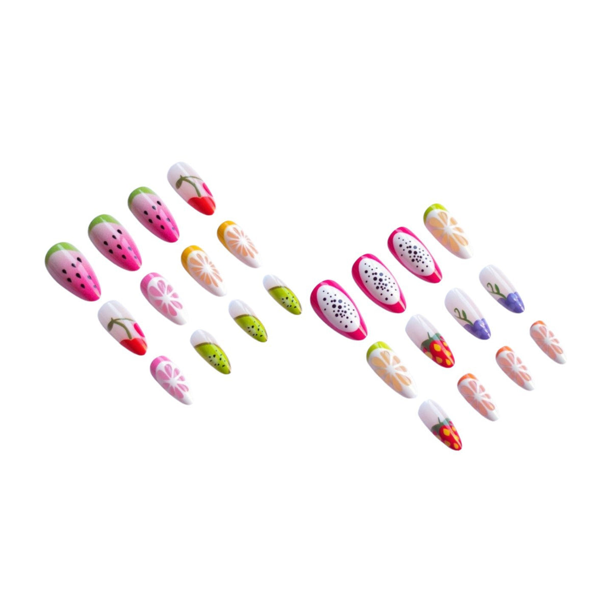 Kreatives fruchtbezogenes Nagelkunst-Set